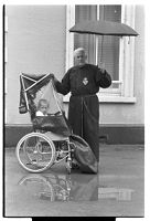 Paul McKeown, CP, Crossgar Monastery, inventor of wheelchair canopy