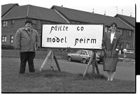 Sinn Fein workers, Model Farm Estate, Downpatrick