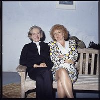 Philomena Begley with Lady Rosemary Brookeborough