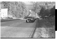 Swans blocking Royal Ulster Constabulary (RUC) car, Castlewellan&#39;s high hill, County Down