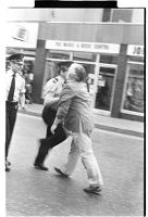 Nationalist protest at march by Ian Paisley, Downpatrick