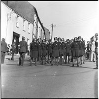 Official Irish Republican Army (IRA) women members of Cumann na mBan, Easter Sunday, Scotch Street, Downpatrick