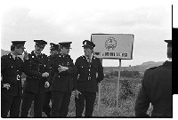 Dominic McGlinchey handover from Royal Ulster Constabulary, Garda straying inadvertently over the border, passing a sign &quot;Welcome to Mourne Country&quot;