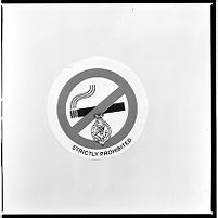 Royal Ulster Constabulary (RUC) &quot;No Smoking&quot; sign