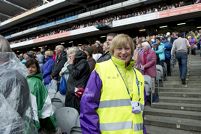 International Eucharistic Congress, 50th, Anne Maguire, volunteer, Ballynahinch, County Down, niece of Joseph Maguire, former PP Downpatrick, at the Final Day Ceremony, Croke Park Gaelic Athletic Association (GAA) Stadium, Dublin