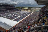 International Eucharistic Congress, 50th, crowd at the Final Day Ceremony, Croke Park Gaelic Athletic Association (GAA) Stadium, Dublin