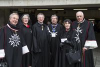 International Eucharistic Congress, 50th, Knights of Malta, Knights Hospitallers of the Sovereign Order of St John of Jerusalem, at the Final Day Ceremony, Croke Park Gaelic Athletic Association (GAA) Stadium, Dublin