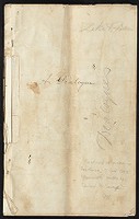 &quot;A Dialogue: Country in Boston - A Scene in a Police Office&quot; manuscript
